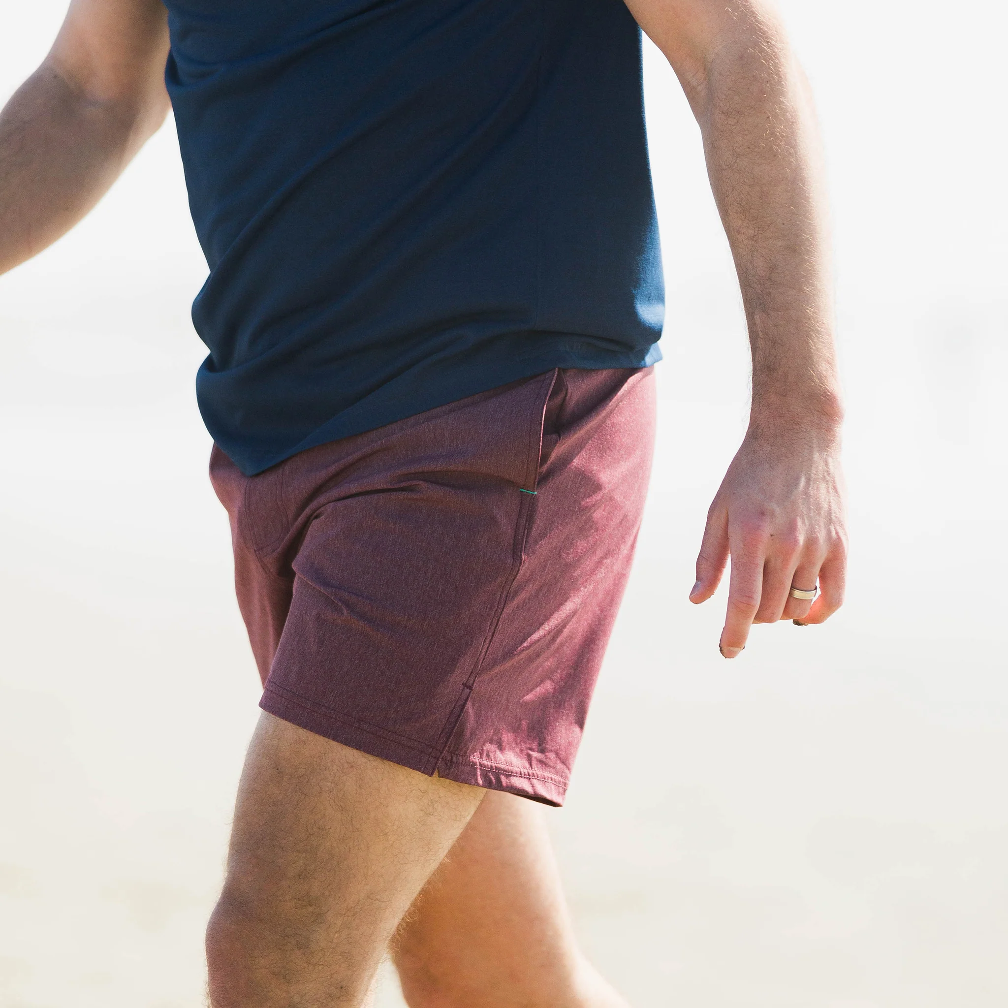 Momentum Short in Heather Oxblood