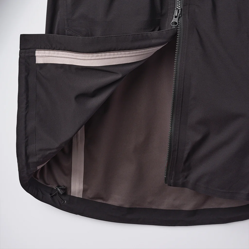 Elements Jacket with Hood in Black