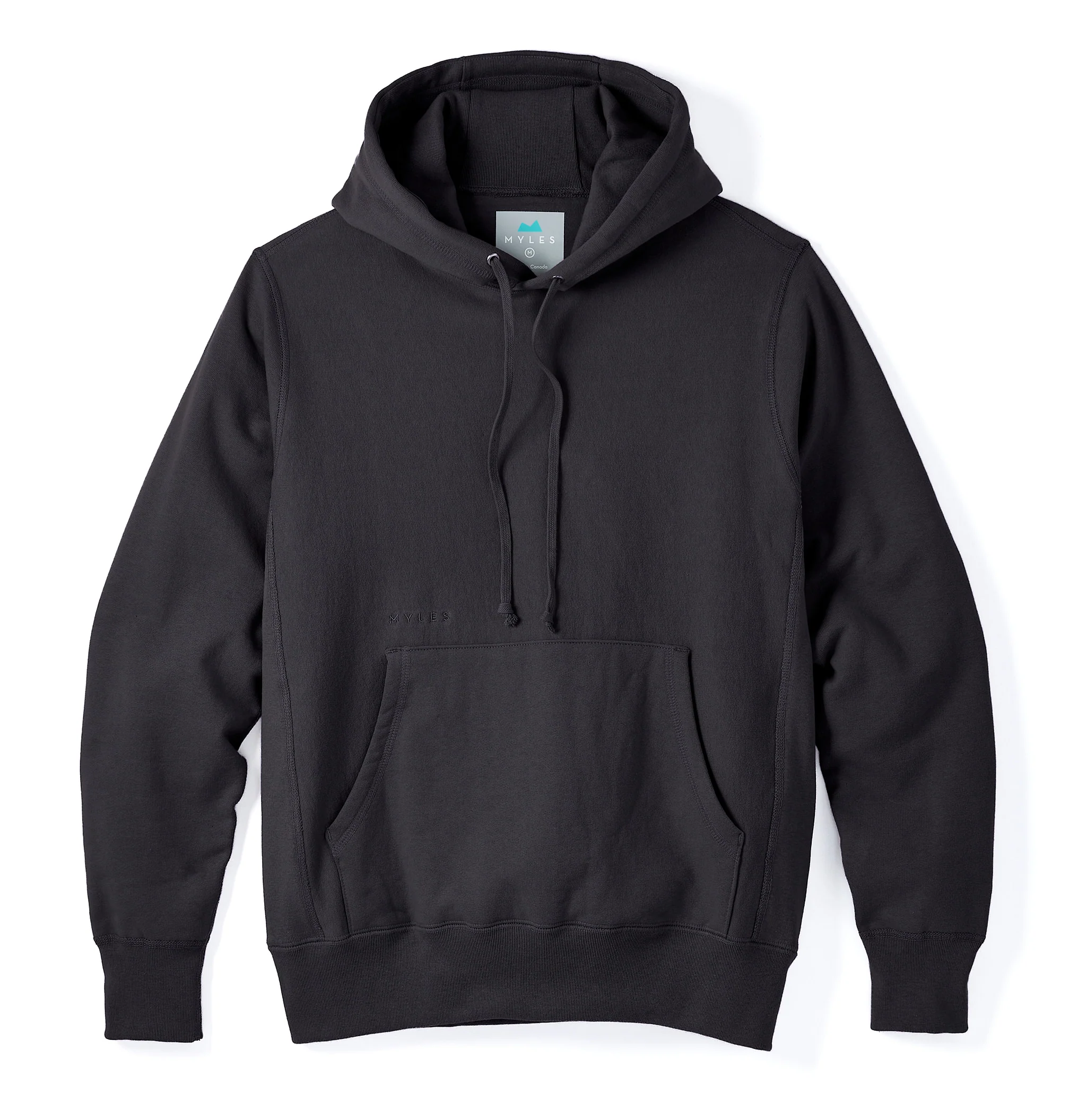 Skyline Heavyweight Fleece Hoodie in Black