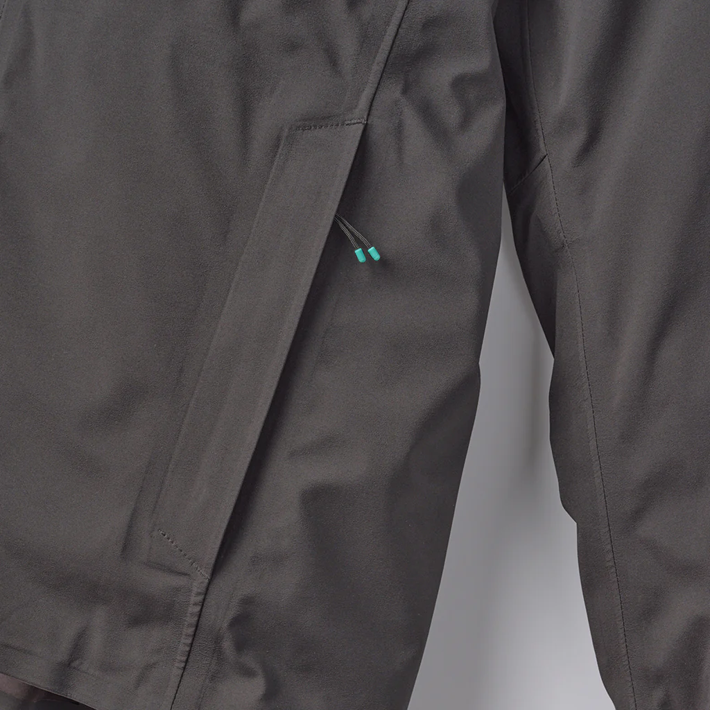 Elements Jacket with Hood in Steel Gray