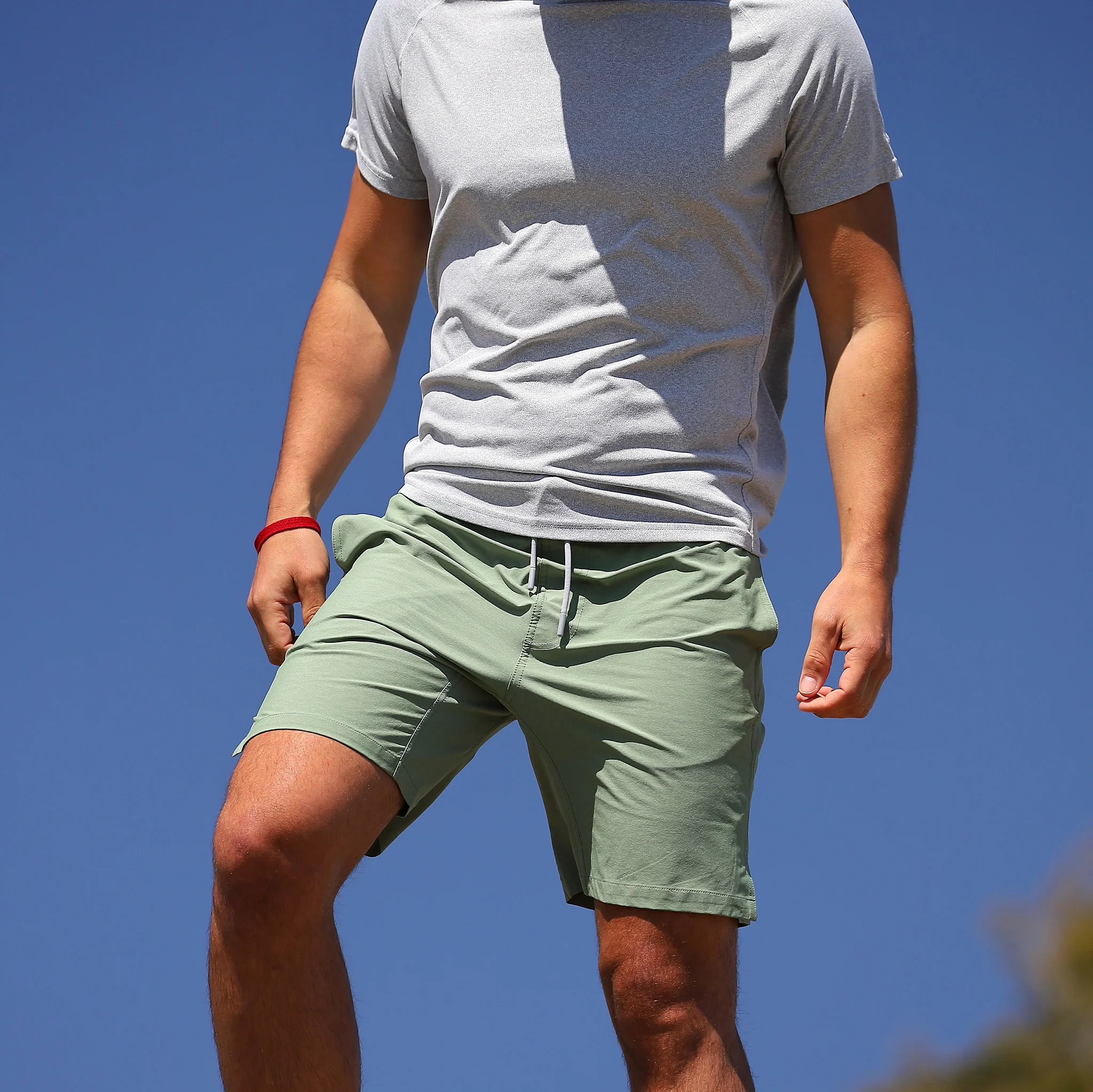 Momentum Short with Liner in Heather Olive
