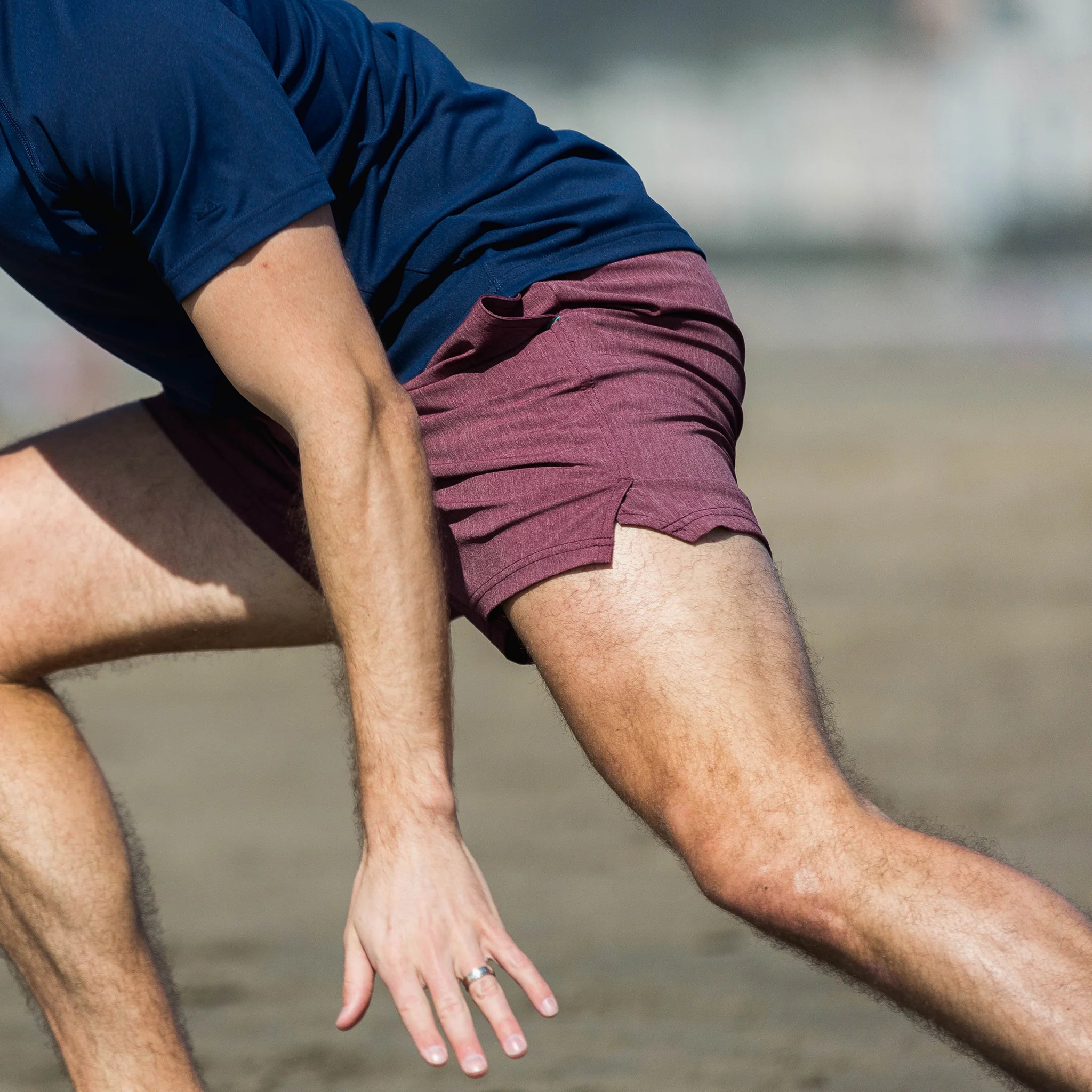 Momentum Short in Heather Oxblood