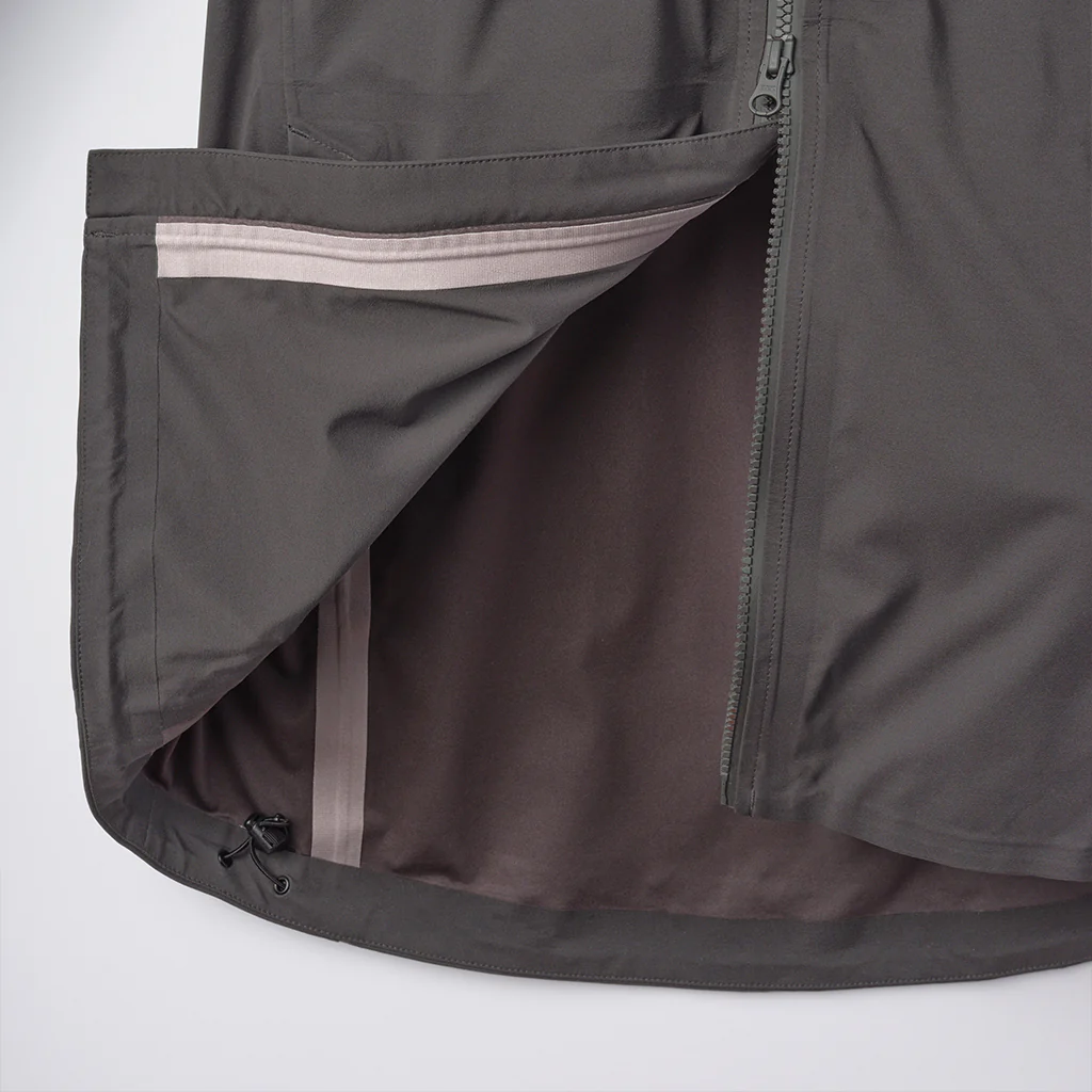 Elements Jacket with Hood in Steel Gray