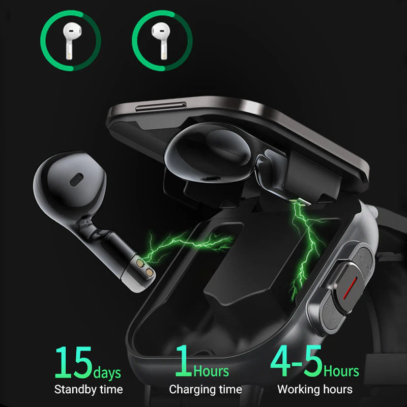 🔥2025 new hot sale🔥 2-in-1 Bluetooth Earphones Smartwatch