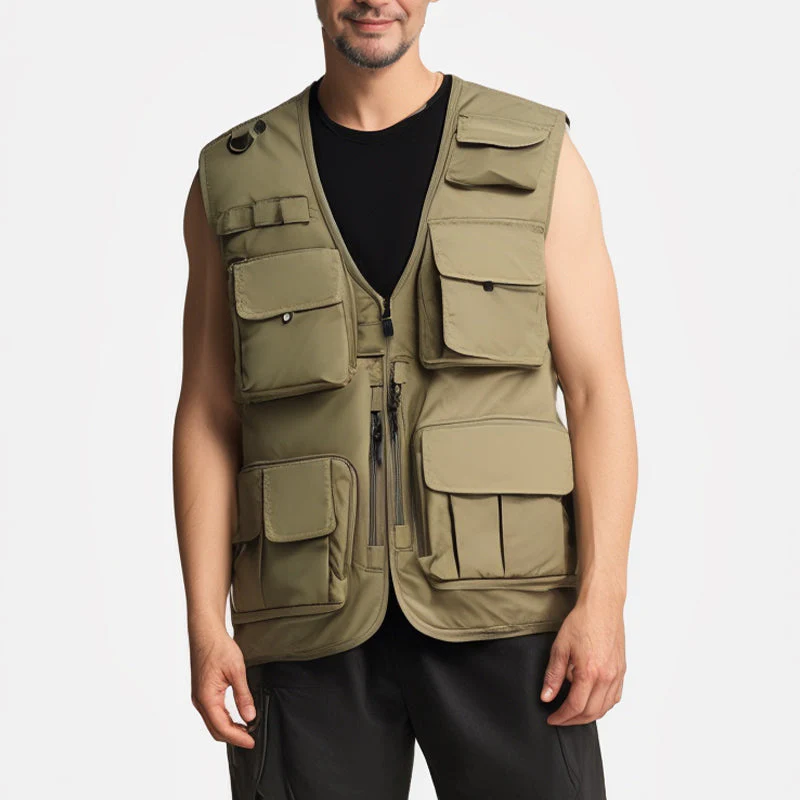 🔥Today 50% off🔥Men's Multi-Pocket Breathable Hiking Vest