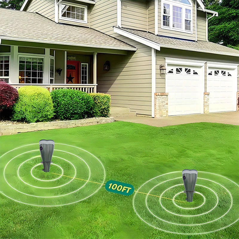 Solar Powered Waterproof Screw Mole Repellent