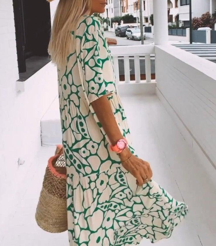 🔥Last Day Sale 49%🔥Women's Casual Floral Swing Dress