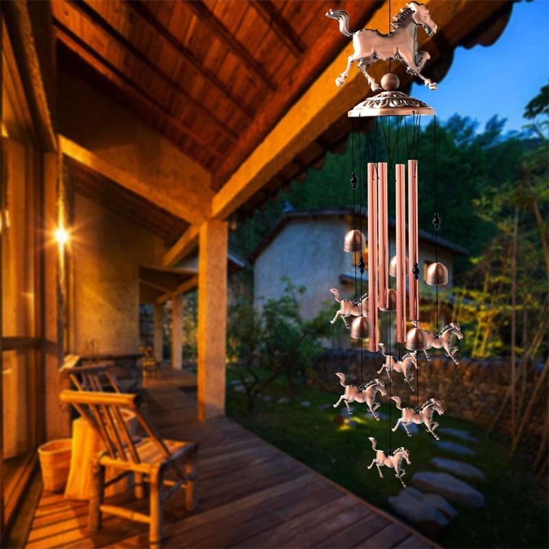 💥Last Day Sale 50% Off🎁 Pure Hand-made Copper Horse Wind Chimes