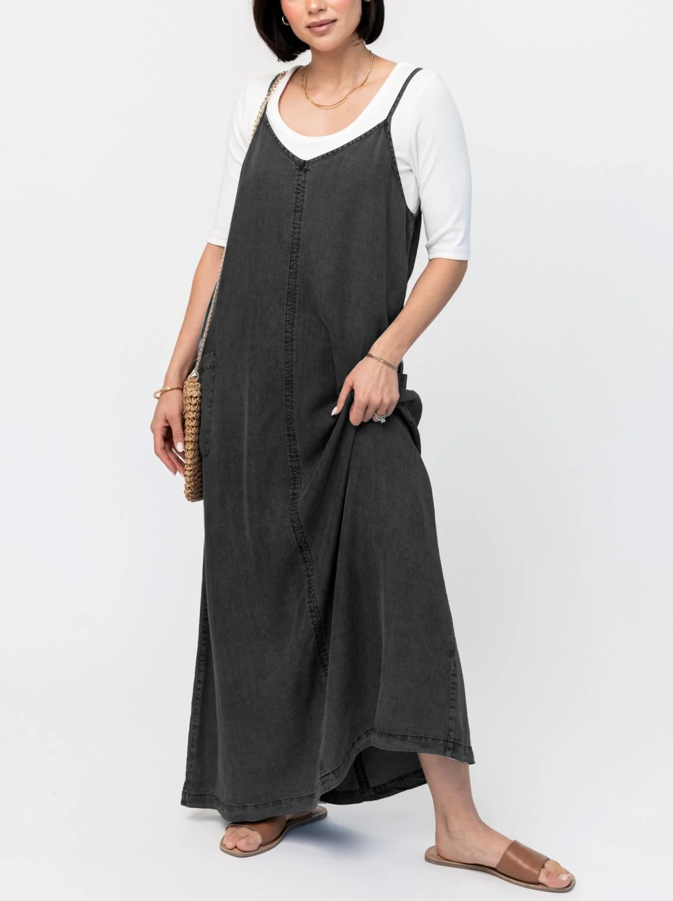 🔥Last Day Sale 49%🔥Women's Denim Maxi Jumper Dress