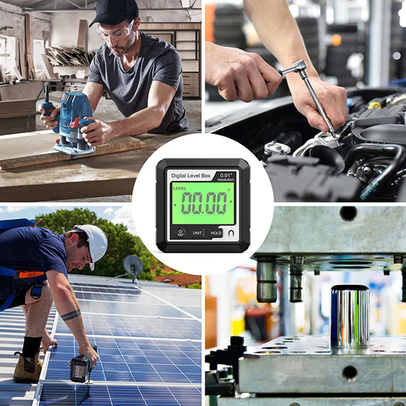 Portable Digital Protractor & Level Tool