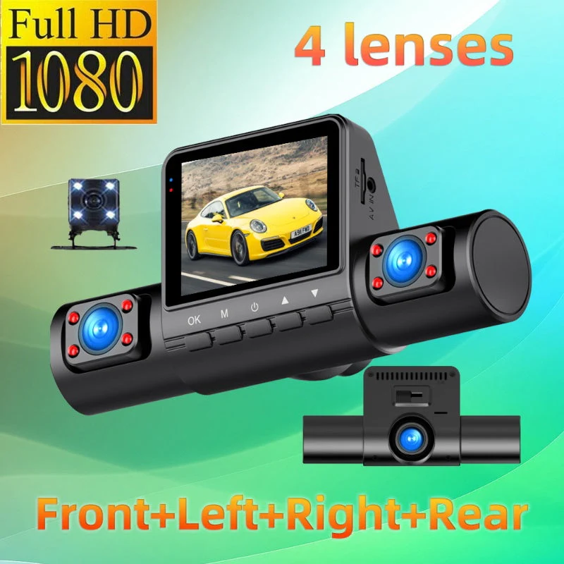🔥Clearance Sale🚗1080P 4-Channel Dash Cam with Night Vision(The more you buy, the higher the discount)
