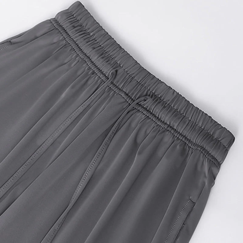 Casual Cool Feeling Drawstring Wide Leg Pants