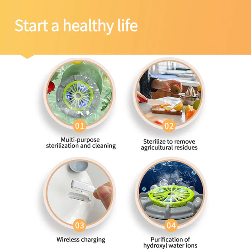 🍉🥬 Efficient Portable Fruit and Vegetable Washers Powerful Offer!