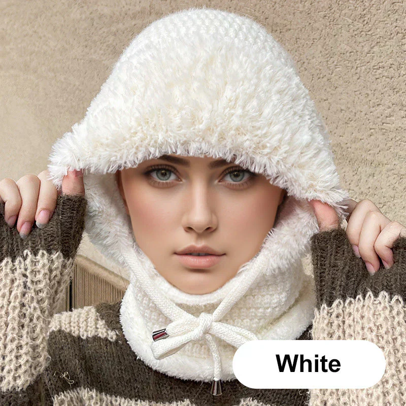 🔥Last Day Sale 49%🔥Women's Winter One-Piece Knitted Beanie Scarf Mask 4-in-1 Balaclava