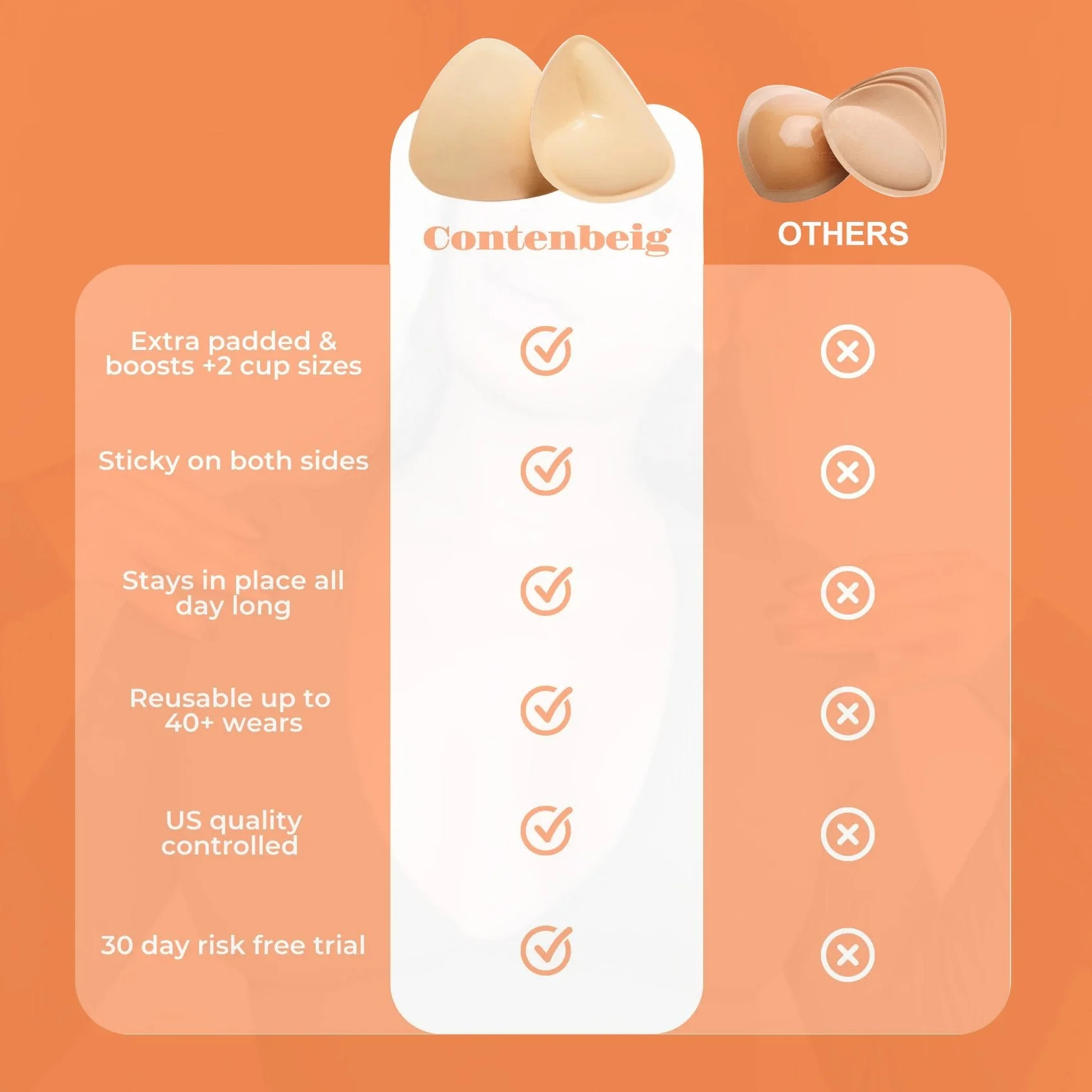 🔥Hot Sale 50% OFF🔥Ultra Boost Inserts || Patented Sticky Fashion Bra Inserts