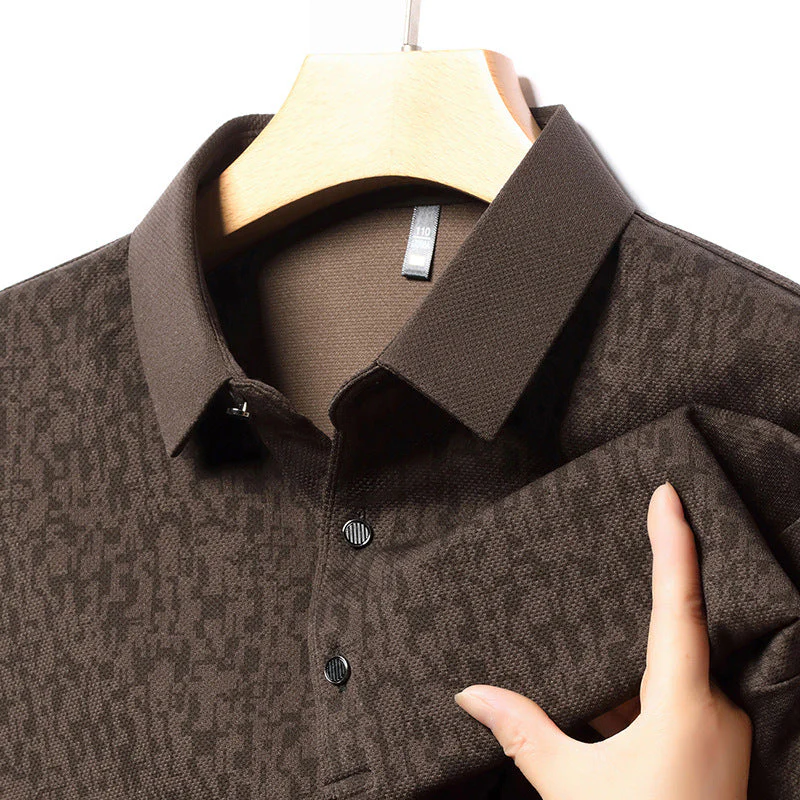 🎁Best Christmas Gift For Girls 50% OFF💖Men's Business Casual Lapel Long Sleeve T-Shirt