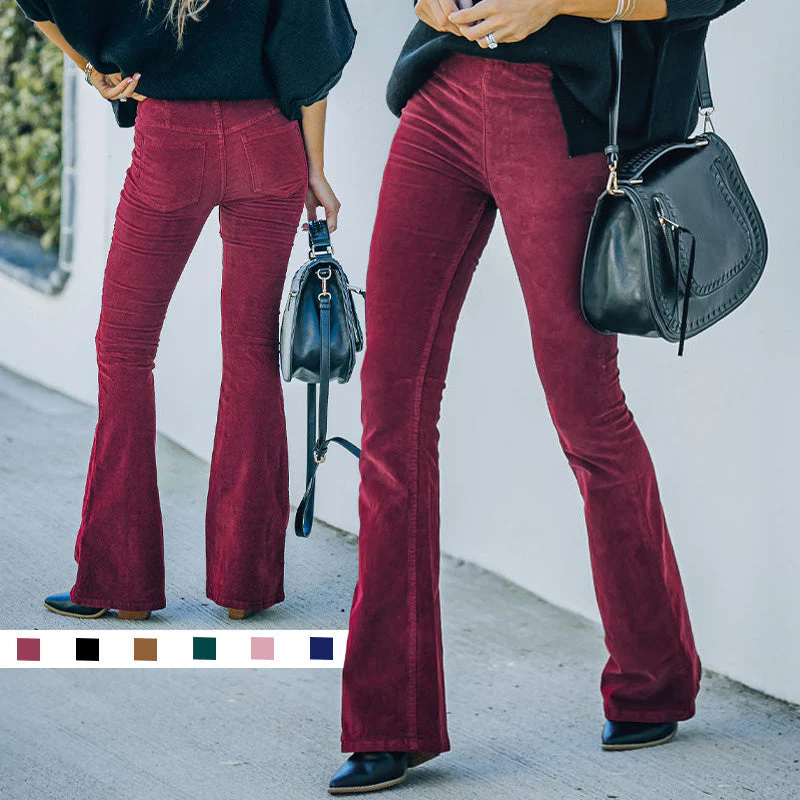 🔥Last Day Sale 49%🔥Women's High Waisted Slim Fit Flared Pants