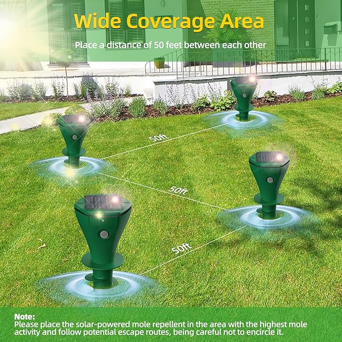 🌸 Repelente de toupeira à prova