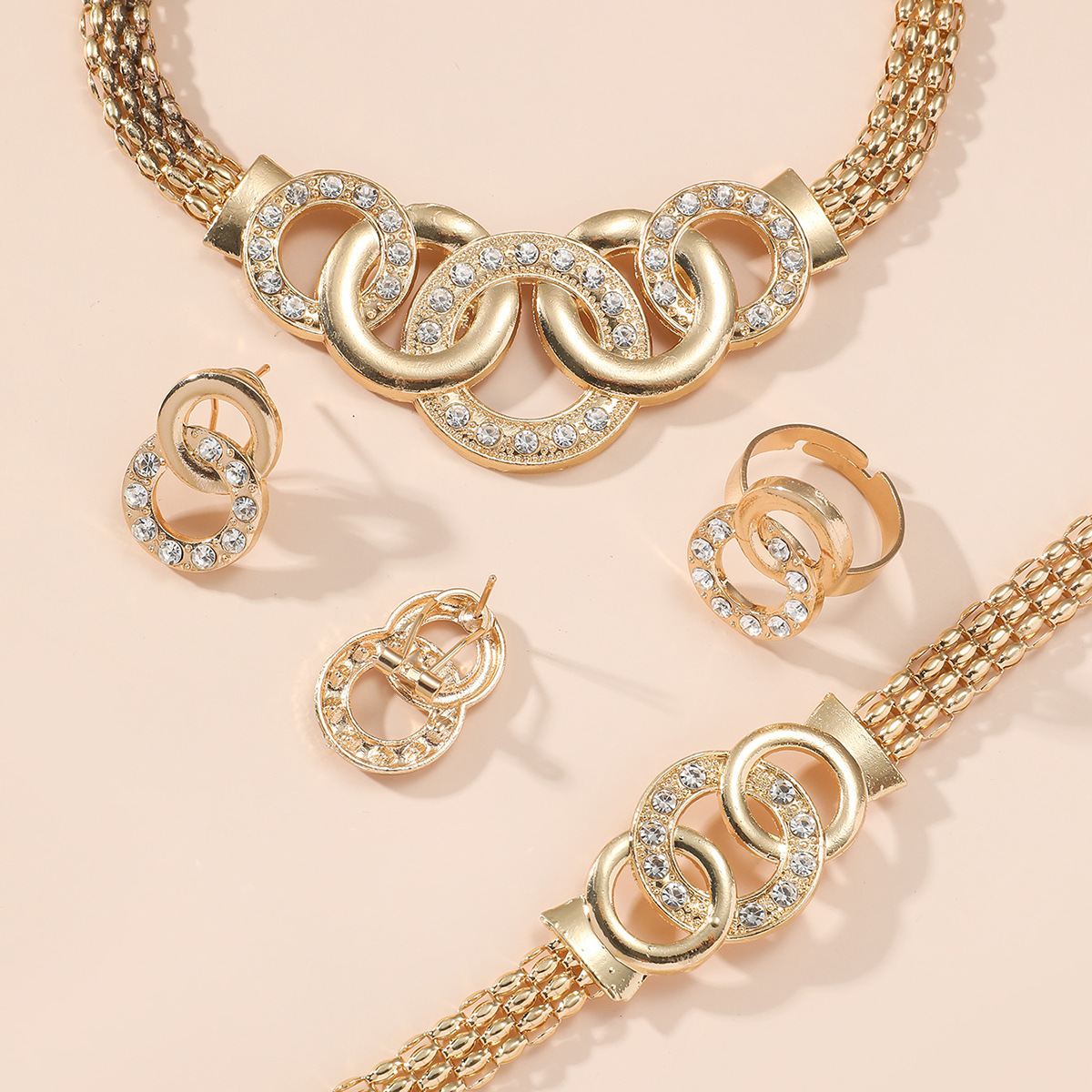 🔥HOT SALE 50% OFF🔥✨ 5-Piece Fashion Jewelry Set – Sparkling Elegance