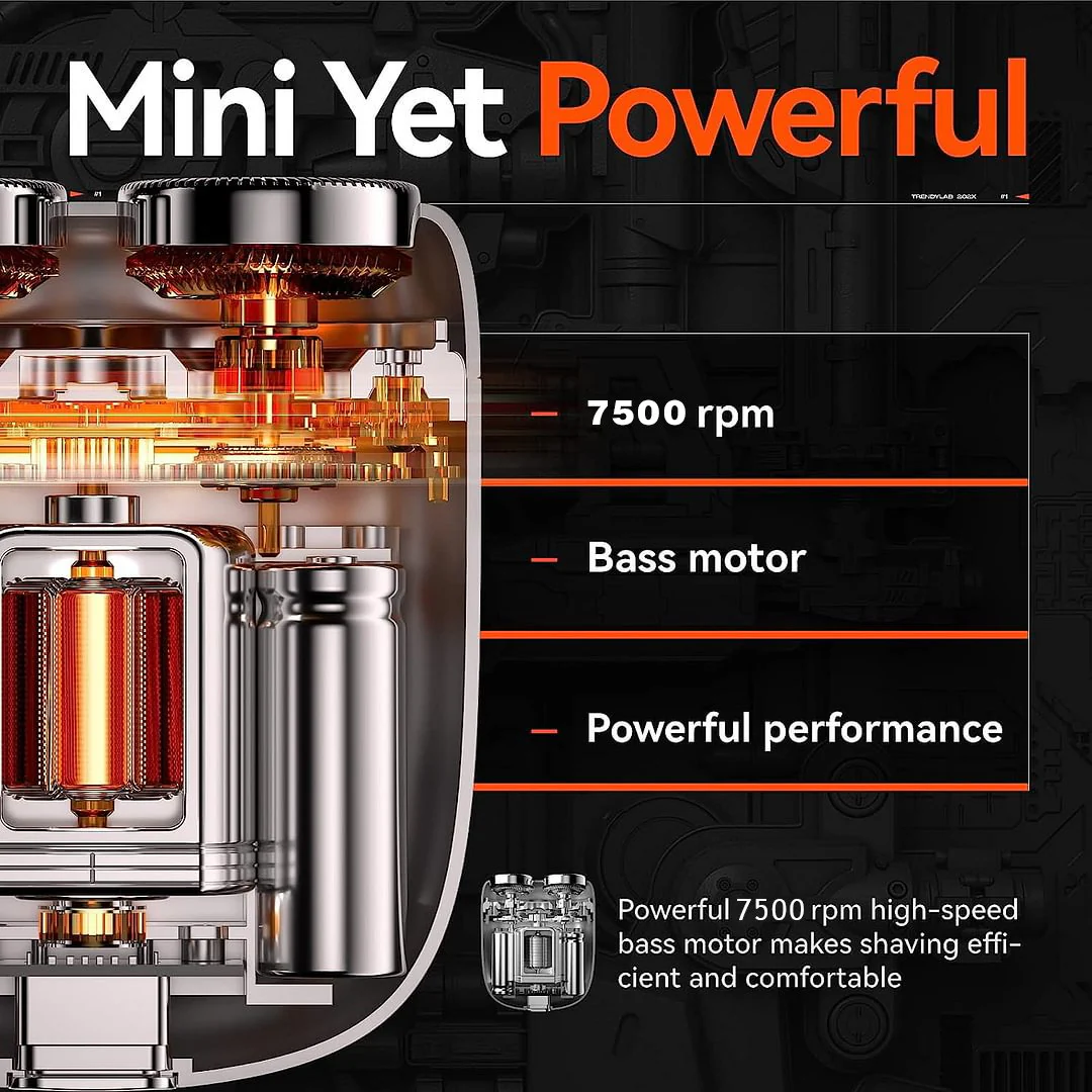 ✨HOT SALE✨2024 New Upgrade Pocket Shaver USB Mini Shavers for Men Rechargeable Waterproof Compact Electric Razor for Home, Car, Travel