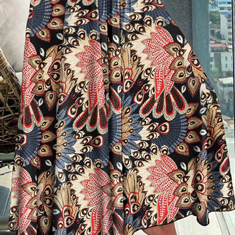 🔥2025 New Arrival🔥 casual fashion floral skirt with half body