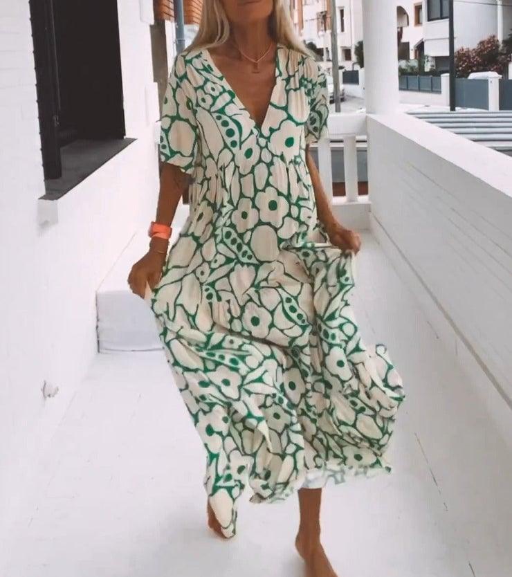 🔥Last Day Sale 49%🔥Women's Casual Floral Swing Dress