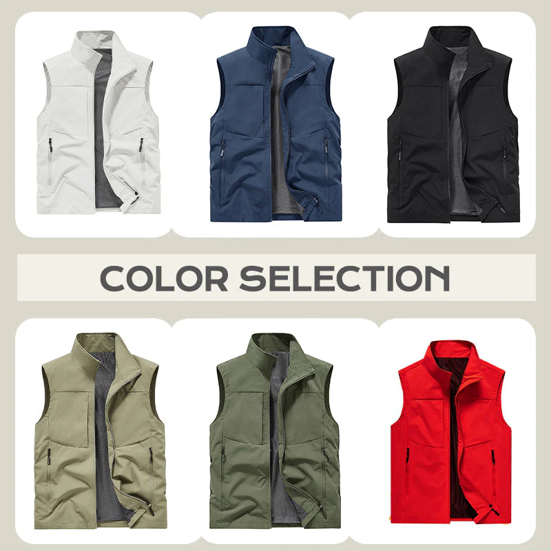 ⏳ Limited Time Offer! Men's Comfort Quick Dry Vest with Pockets
