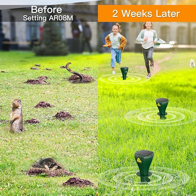 🌸 Repelente de toupeira à prova