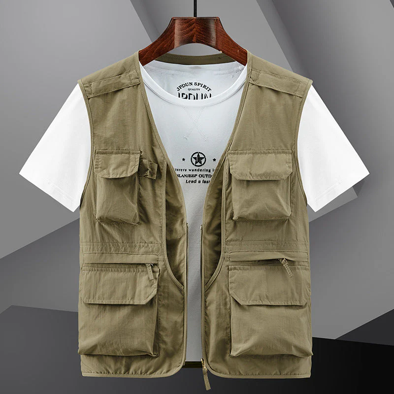 ⏳ Limited time 50% off! 💥Men's Outdoor Lightweight Breathable Multi-Pocket Vest🔥(The more you buy, the higher the discount)