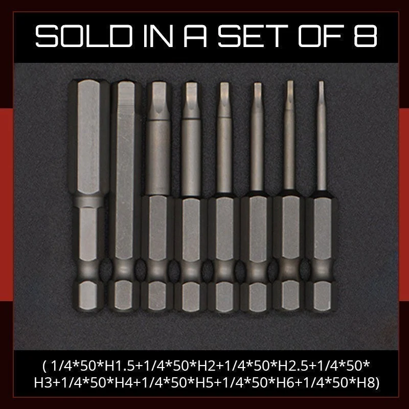 🔥HOT SALE🔥S2 Steel Magnetic Hexagon Bit Set