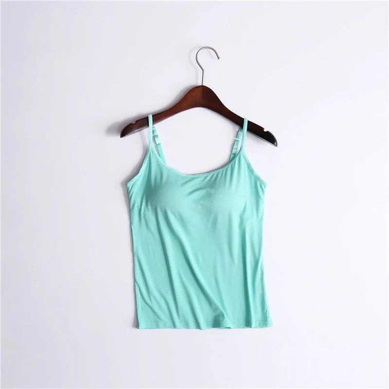 🔥Summer Sale - Tank With Built-In Bra