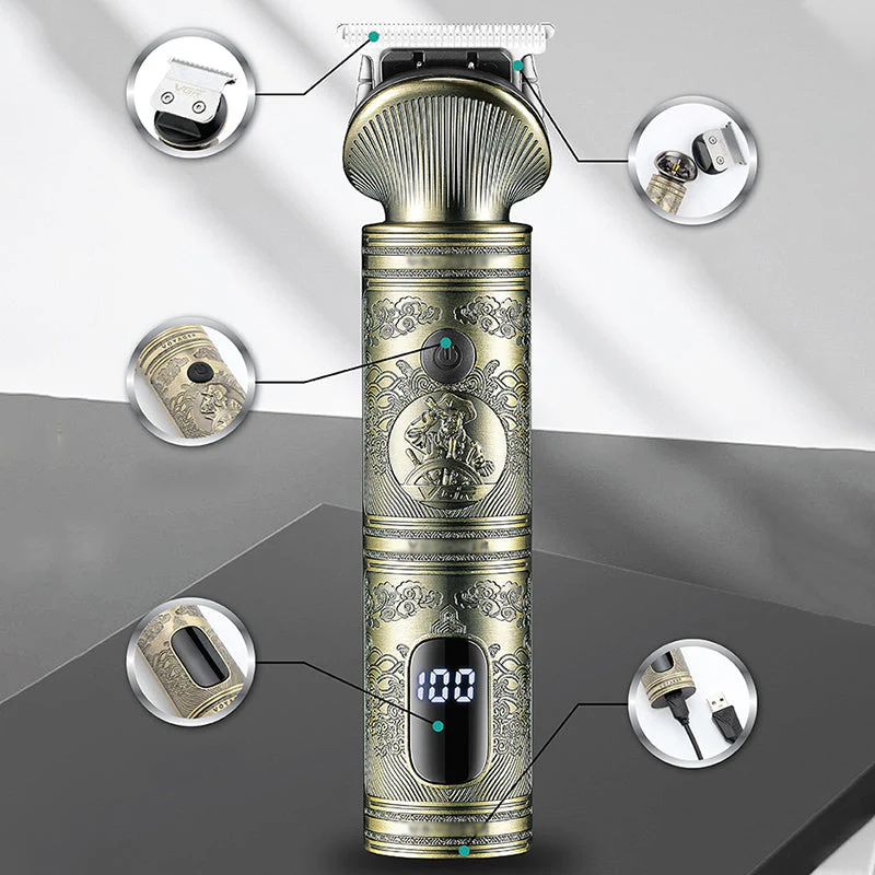 Men's Rechargeable Cordless Hair Clipper Kit