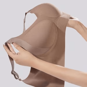 🎁Buy 1 Get 3 Packs💕Women's Ribbed Push Up Adjustable Wireless Bra