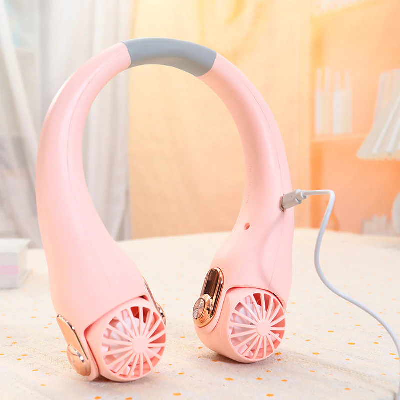 🔥Summer Hot Sale Walking Air Conditioners🌪️Low Noise Portable Neck Fan