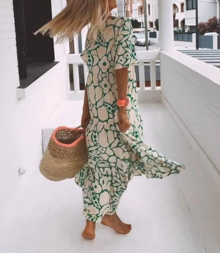 🔥Last Day Sale 49%🔥Women's Casual Floral Swing Dress