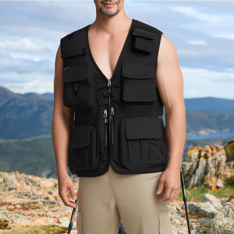 🔥Today 50% off🔥Men's Multi-Pocket Breathable Hiking Vest