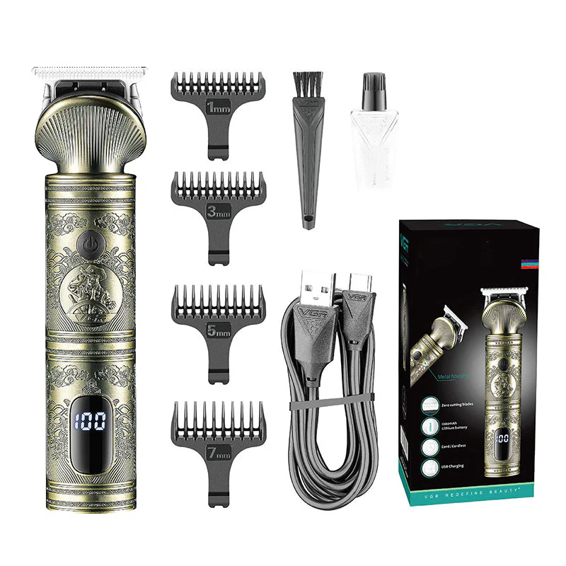 Men's Rechargeable Cordless Hair Clipper Kit