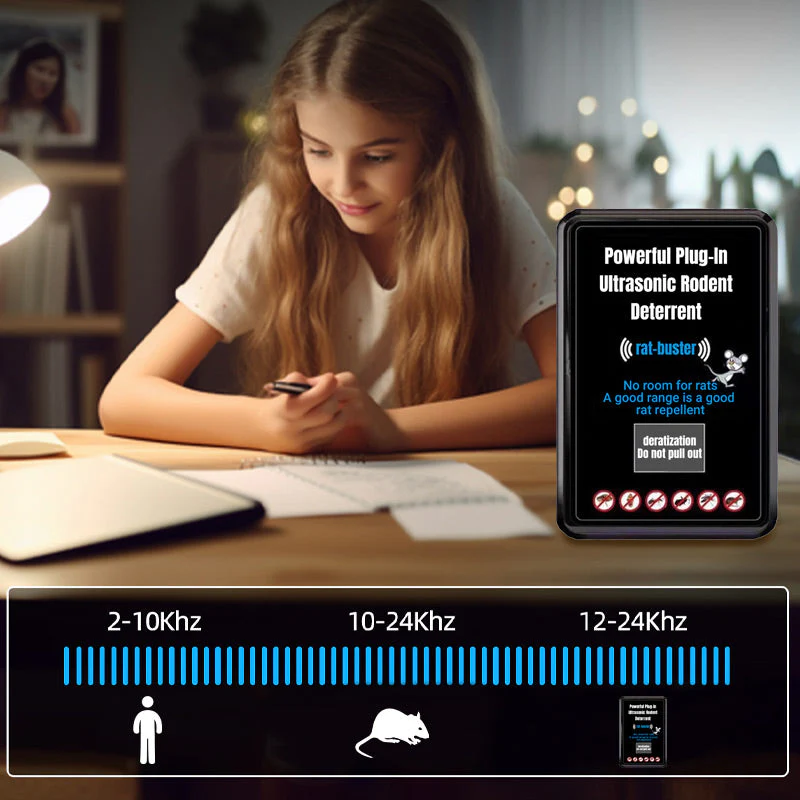 🔥2025 Hot Sale🔥Powerful Plug-In Ultrasonic Rodent Deterrent