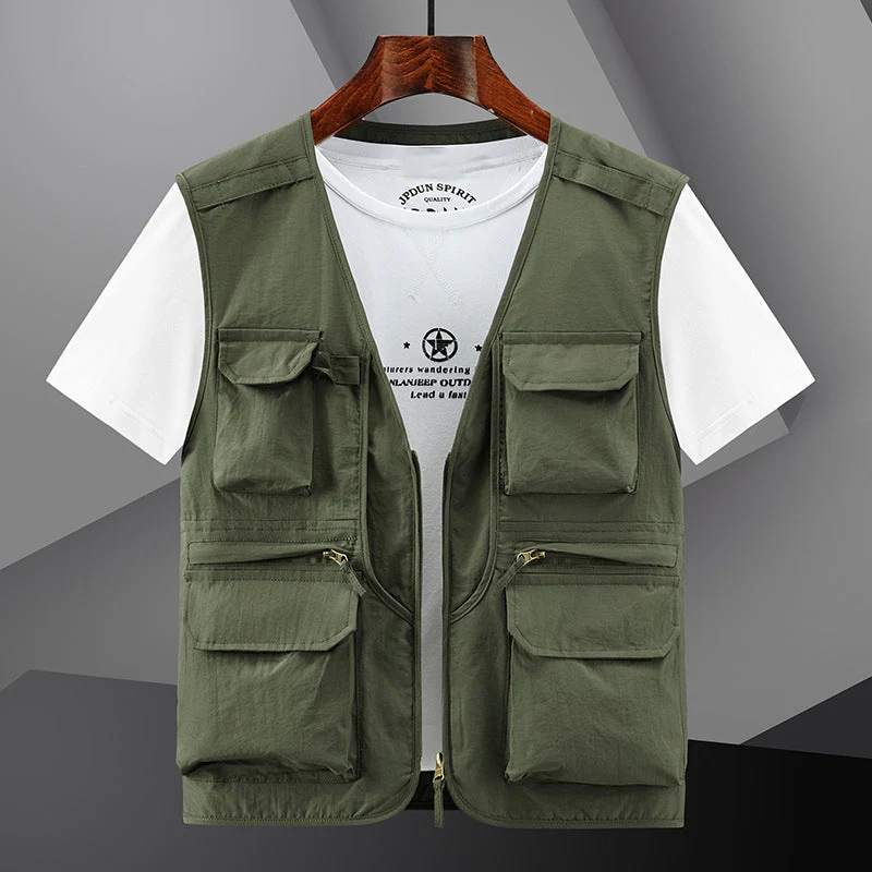 ⏳ Limited time 50% off! 💥Men's Outdoor Lightweight Breathable Multi-Pocket Vest🔥（The more you buy, the higher the discount）