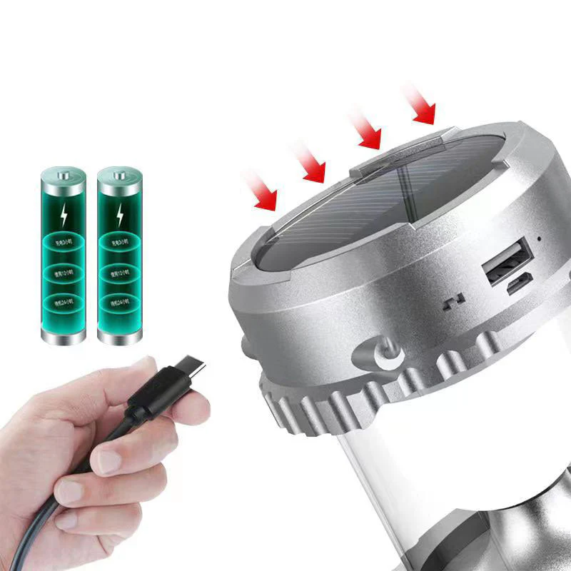 🔥HOT SALE - 49% OFF🔥2-in-1 Adventure Solar Light & Portable Fan