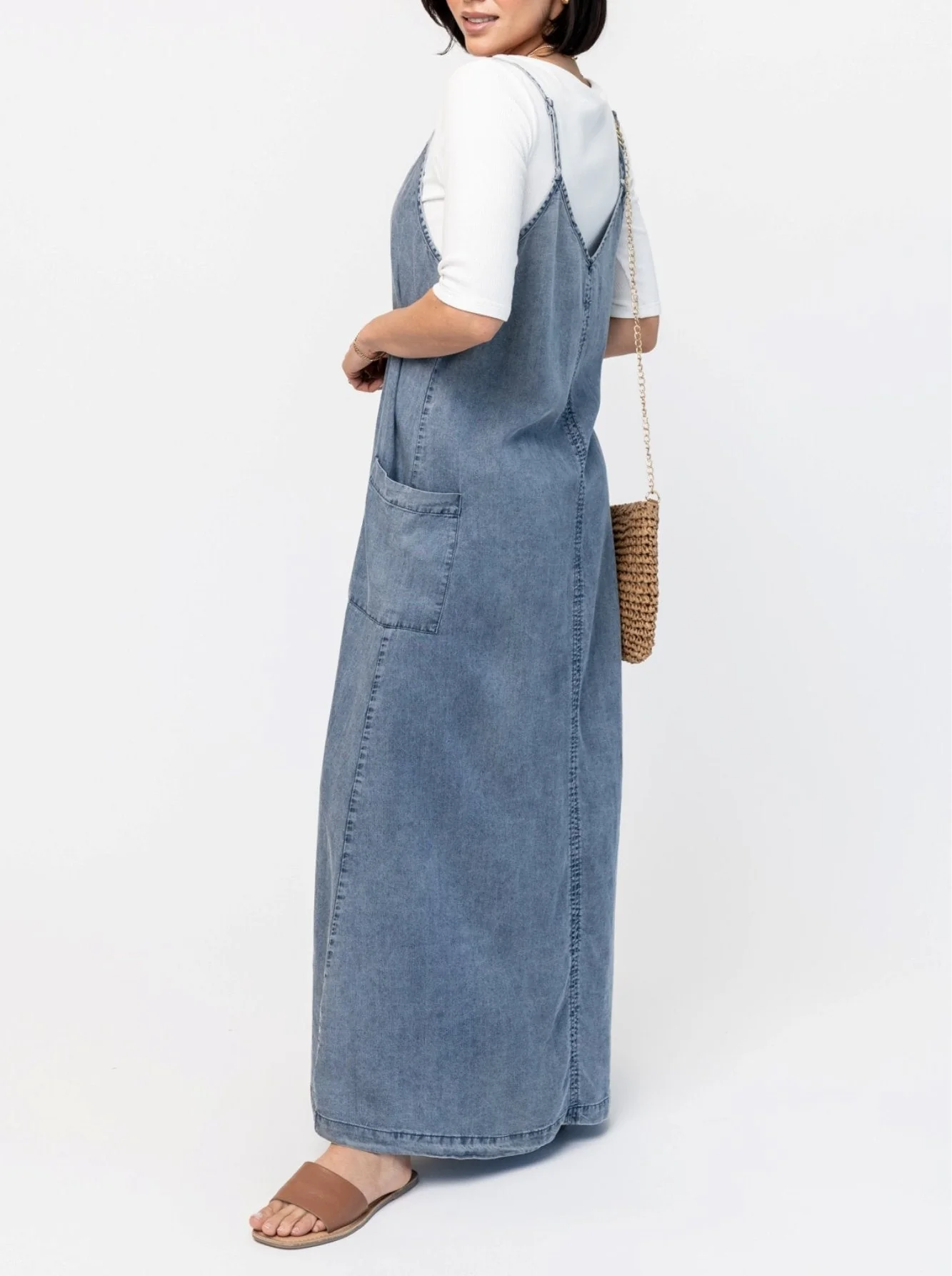 🔥Last Day Sale 49%🔥Women's Denim Maxi Jumper Dress
