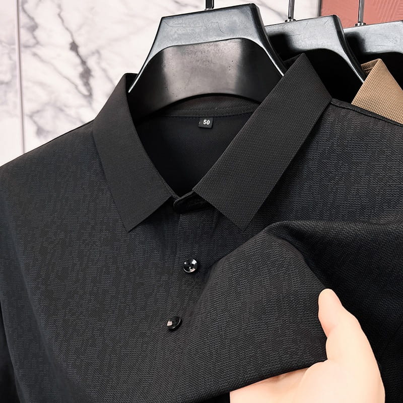 🌟High-end men's business shirt, wrinkle-resistant and non-iron👕