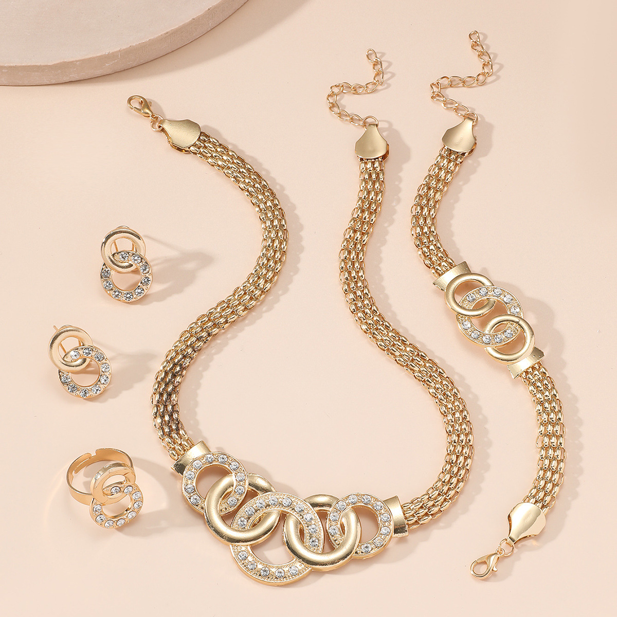 🔥HOT SALE 50% OFF🔥✨ 5-Piece Fashion Jewelry Set – Sparkling Elegance