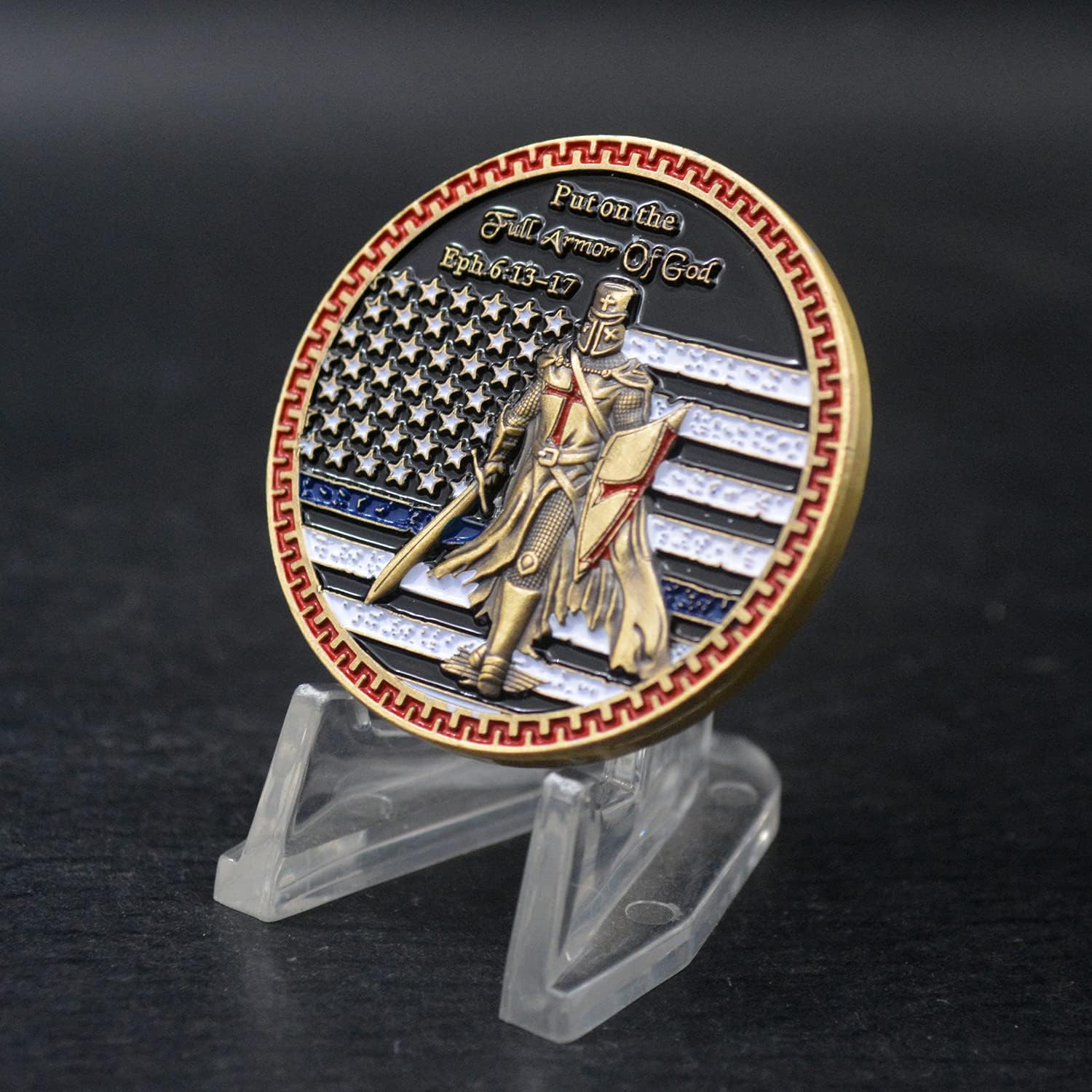 Put On The Whole Armor of God Challenge Coin 3D Prayer Commemorative Coin