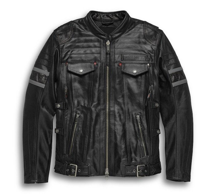 Men's Harley-Davidson Triple Vent System™ Wick Twister Leather Jacket