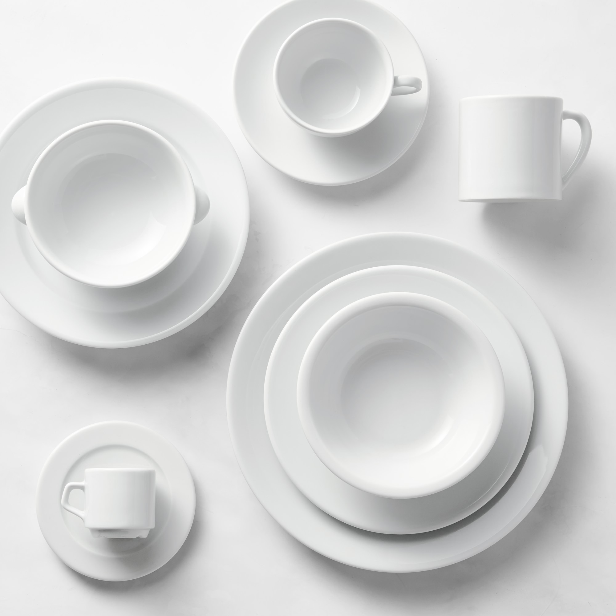 Apilco Tradition Porcelain Bouillon Bowls