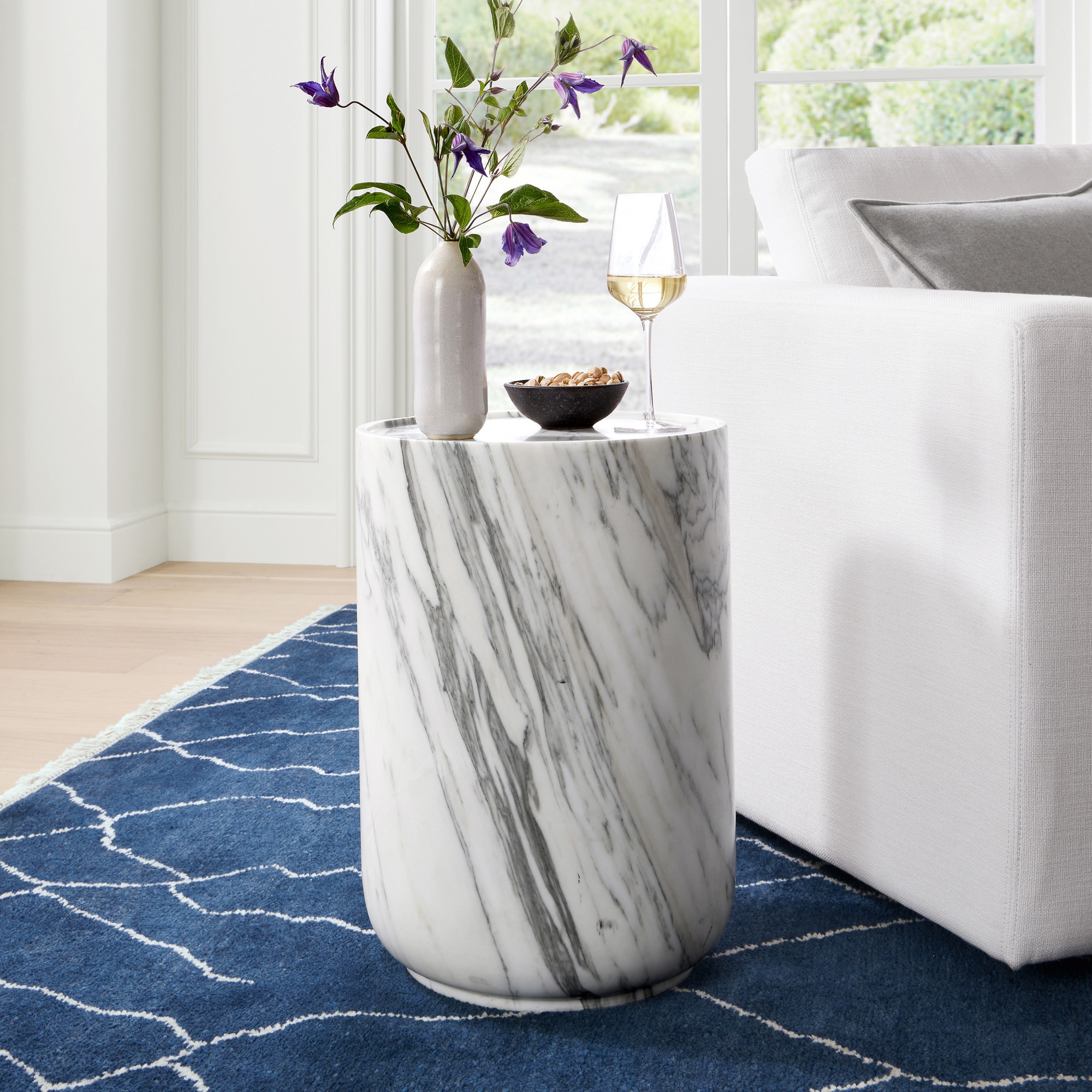 Lucca Marble Side Table (14