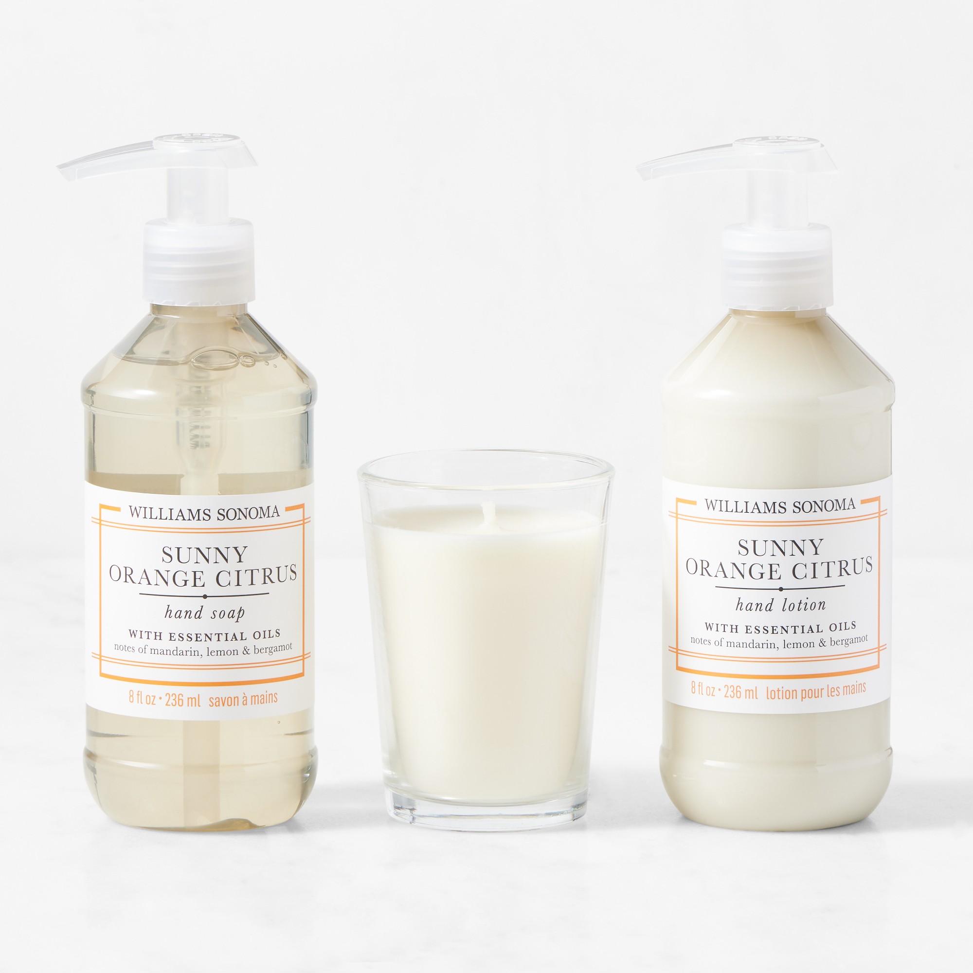 Williams Sonoma Sunny Orange Citrus Guest Set