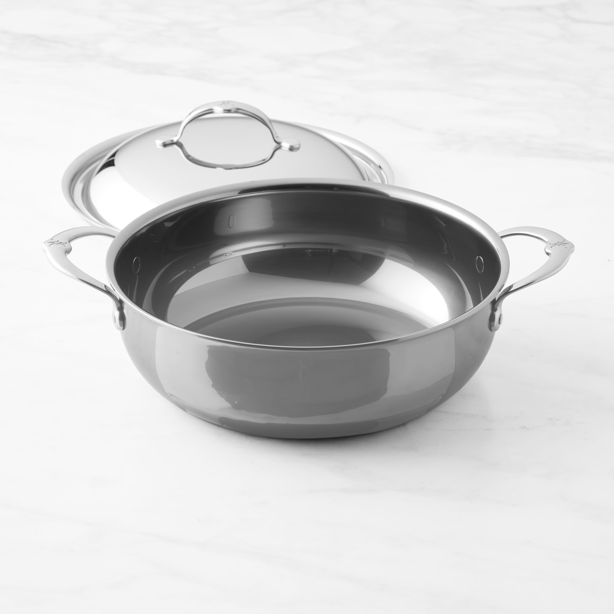 Hestan NanoBond® Titanium Stainless-Steel Dutch Oven with Lid, 5-Qt