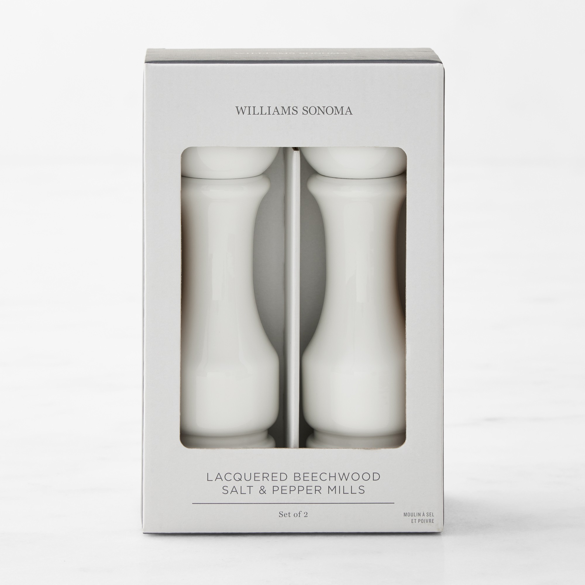 Williams Sonoma Salt & Pepper Mills Set, White